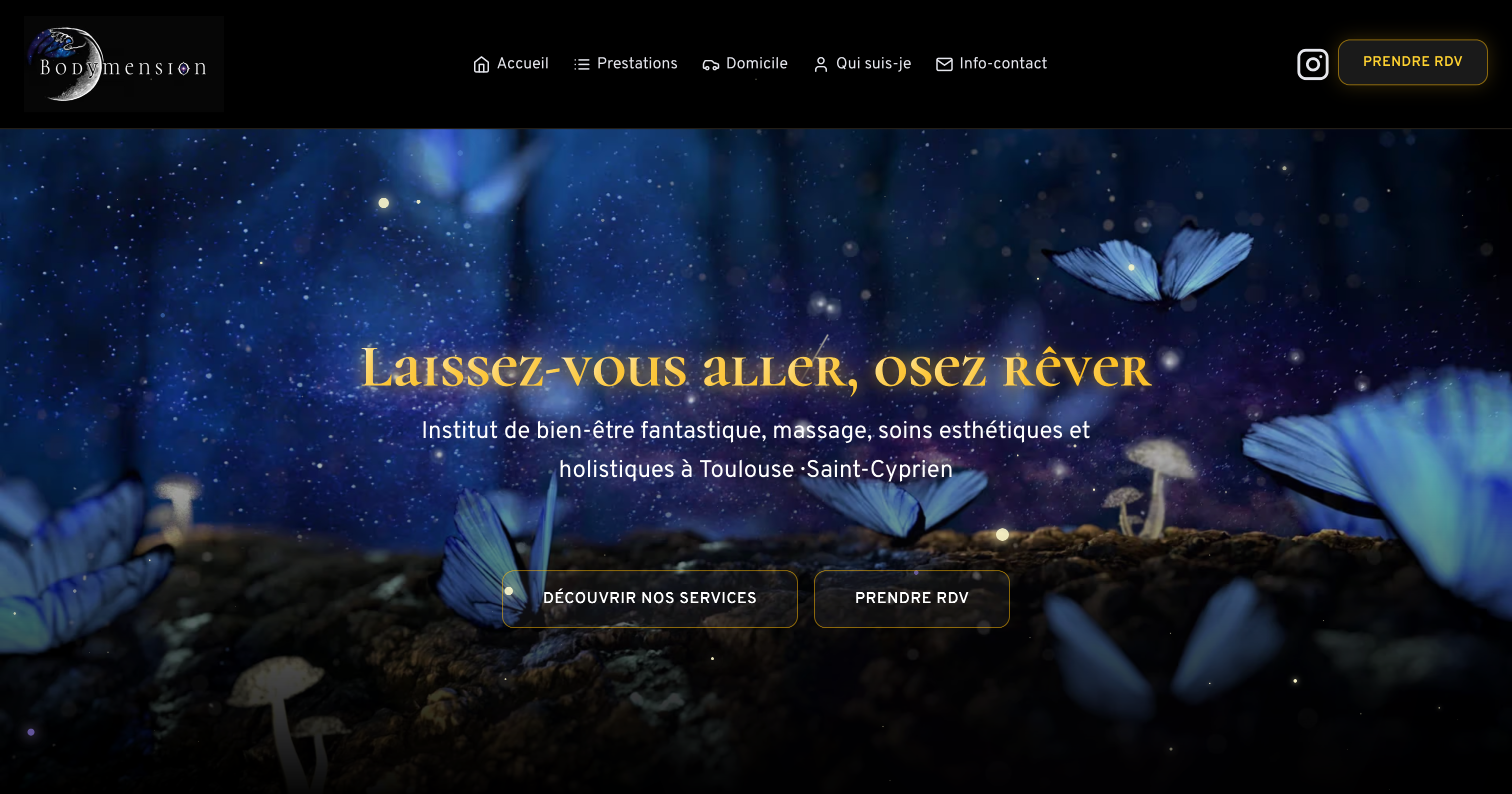 Capture d'écran du projet Bodymension